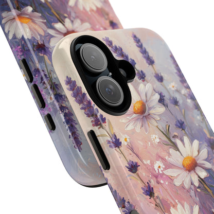 Daisy Lavender Bloom iPhone 16 Case - Tough