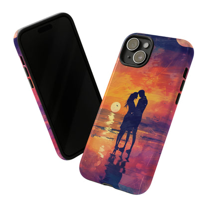 Seaside Sunset Embrace - Protective Phone Case