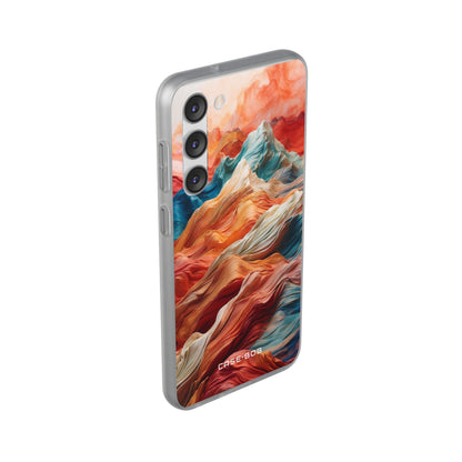 Fabric Peaks Cream Samsung S23 Plus Case - Soft
