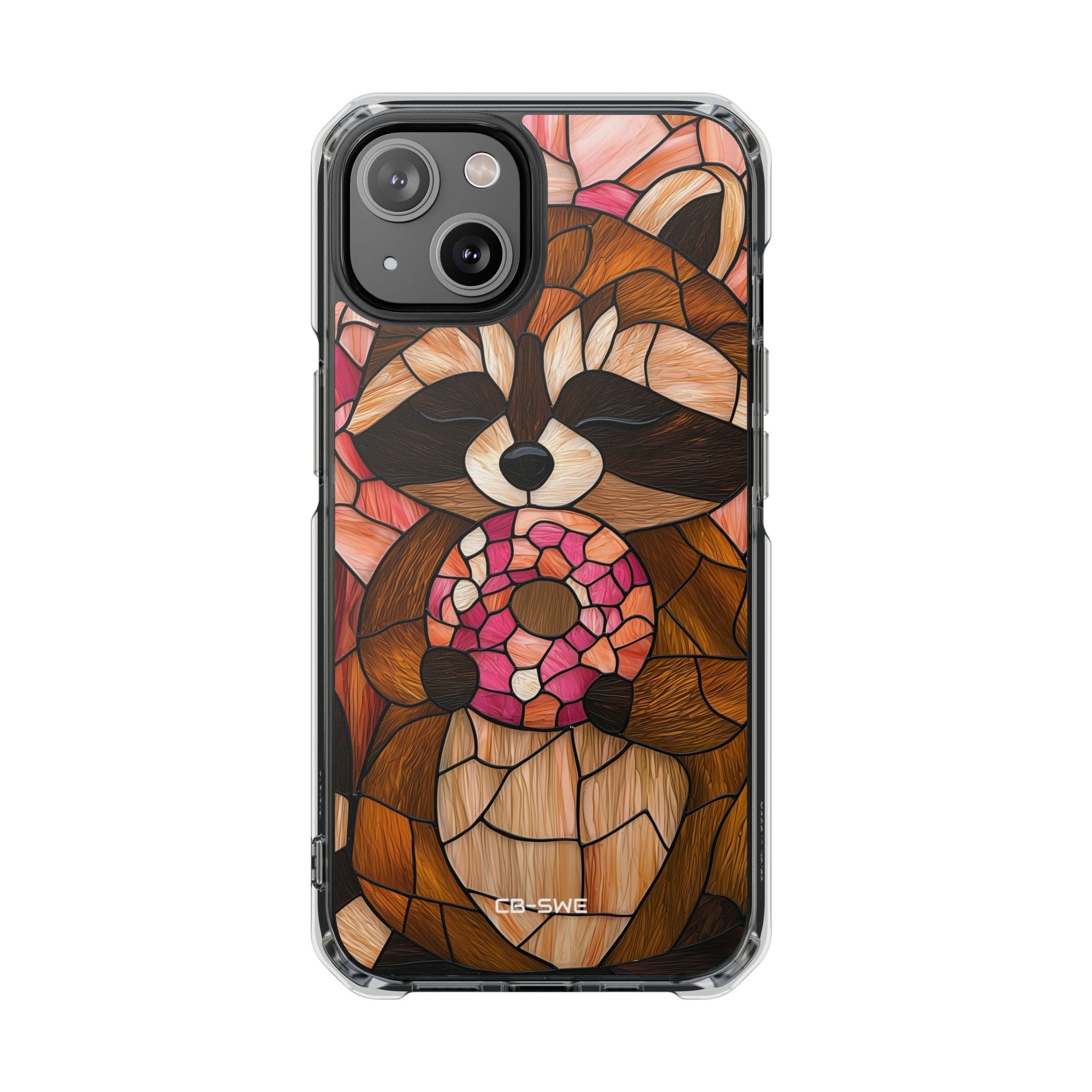 Raccoon Holds Donut iPhone Case - Impact