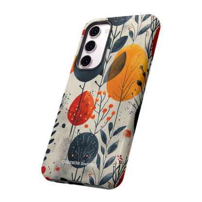 Modern Autumn Leaf Pattern - Tough Samsung S23 Phone Case