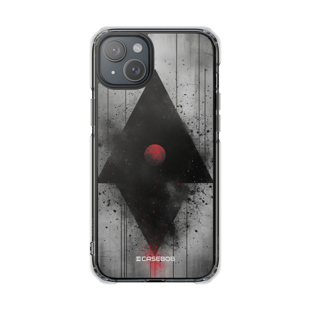 Grunge Geometry - Phone Case for iPhone (Clear Impact - Magnetic)