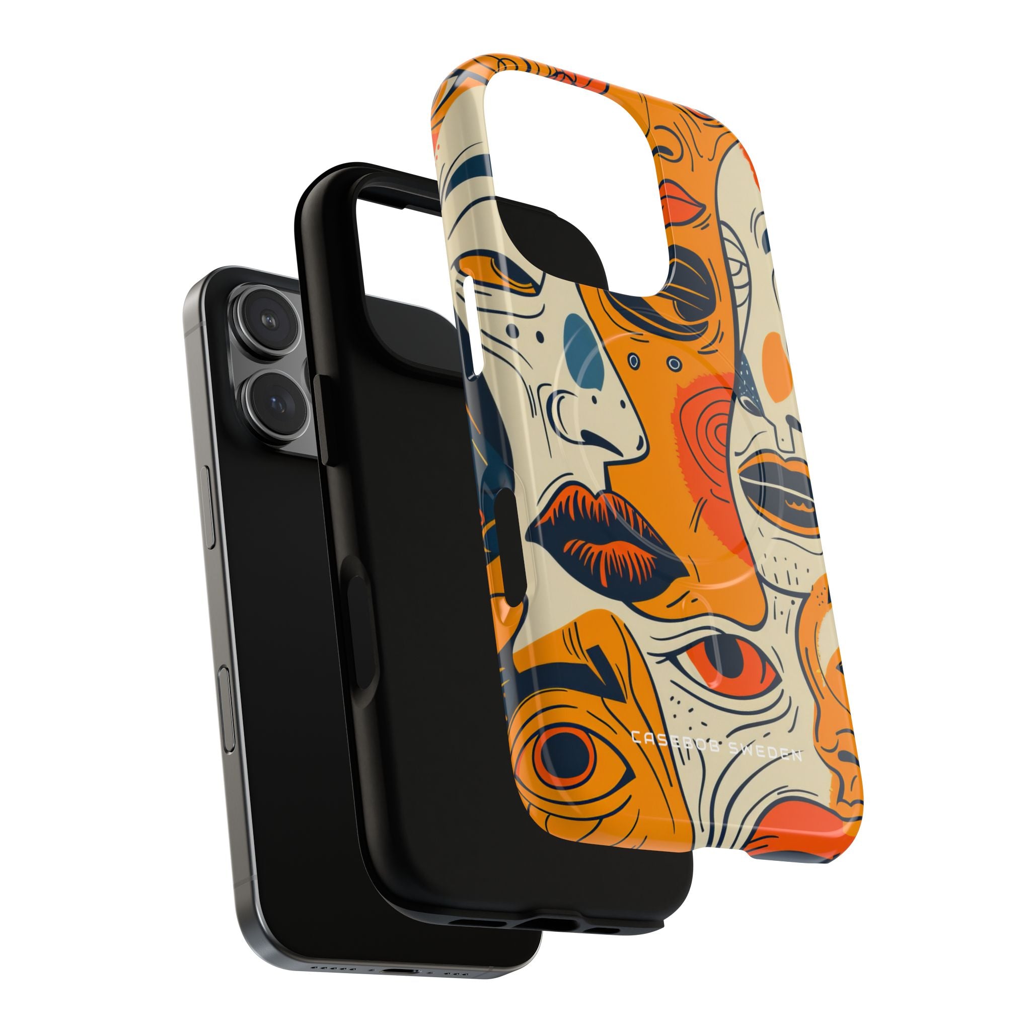 Gradient Face Mosaic iPhone 16 | Tough+ Phone Case