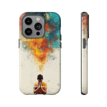 Meditative Glow iPhone 14 Pro Case - Tough