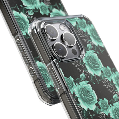 Turquoise Rose Symphony iPhone Case - Impact