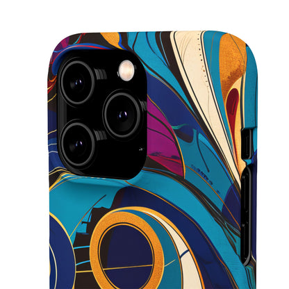 Vintage Vortex Harmony iPhone 14 - Slim Phone Case