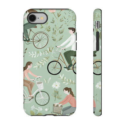 Pastel Bike Ride Romance - Protective Phone Case