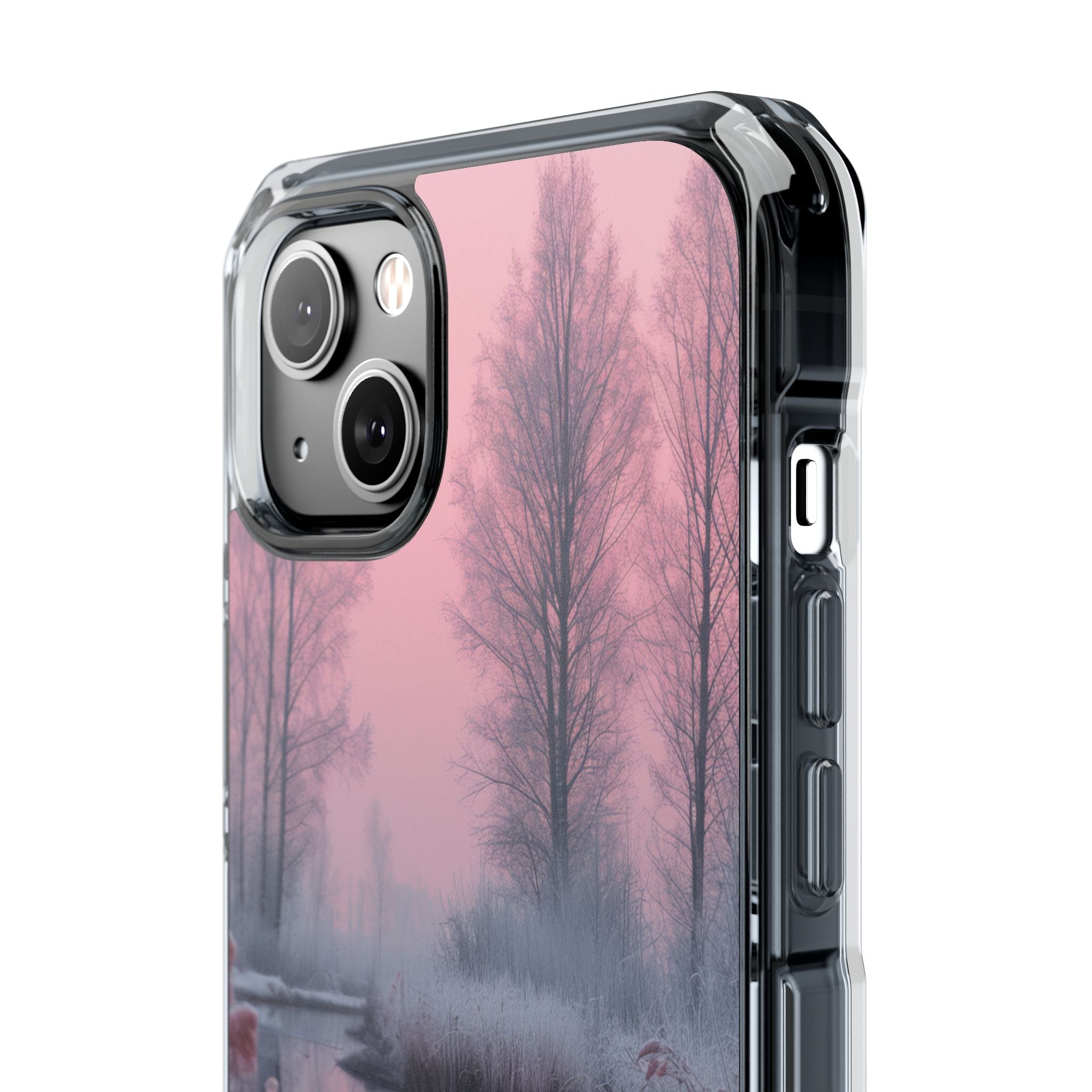 Pink Serenity Case - Clear Impact iPhone 14 Phone Case