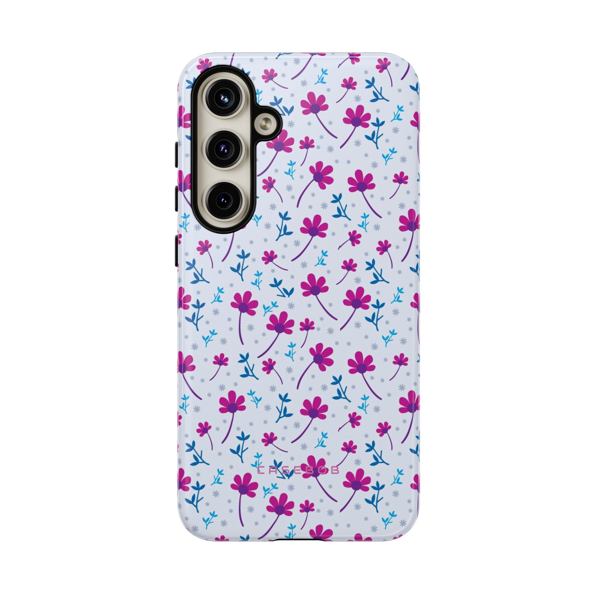 Purple Flower Pattern - Protective Phone Case