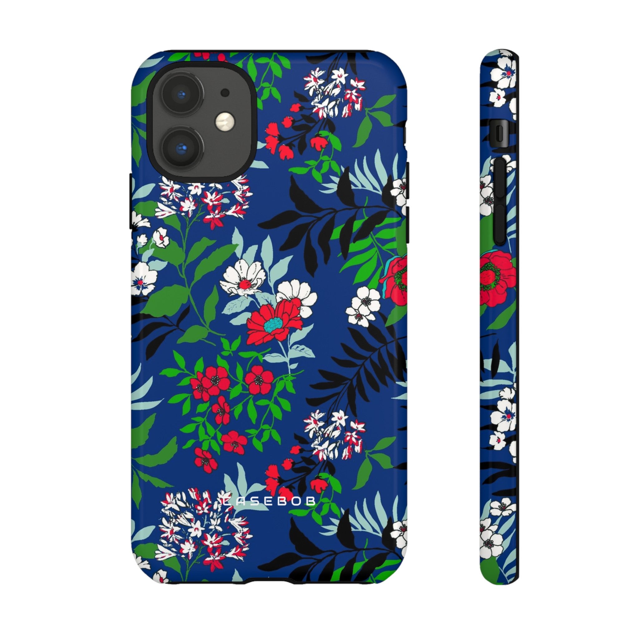 Blue Art Flowerfield - Protective Phone Case