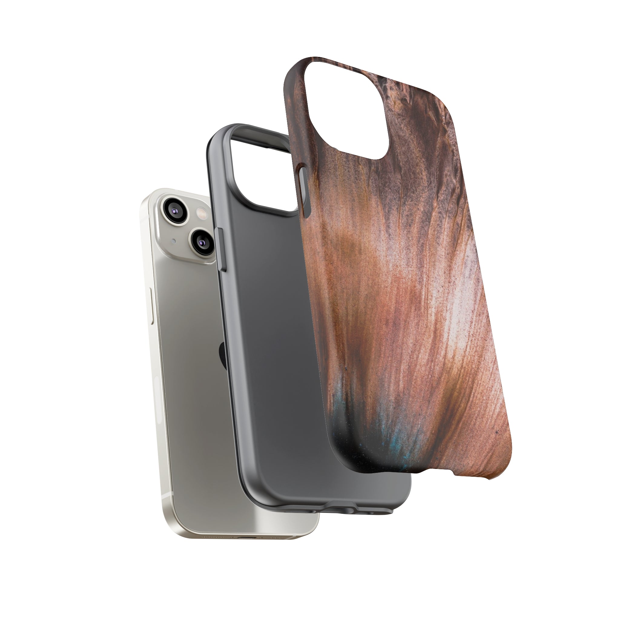 Light Brown Ink Art iPhone Case (Protective) Phone Case