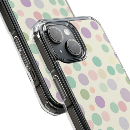 Playful Pastel Polka Dots - Clear Impact iPhone 15 Phone Case