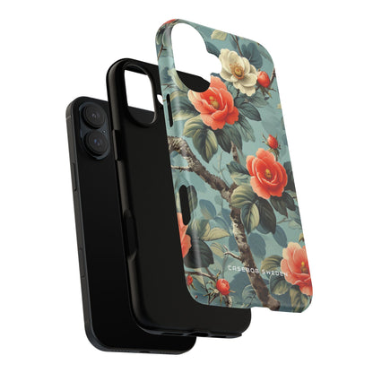 Vintage Floral Romance iPhone 16 - Tough Phone Case