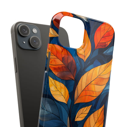 Stained Glass Blossoms iPhone 15 - Slim Phone Case