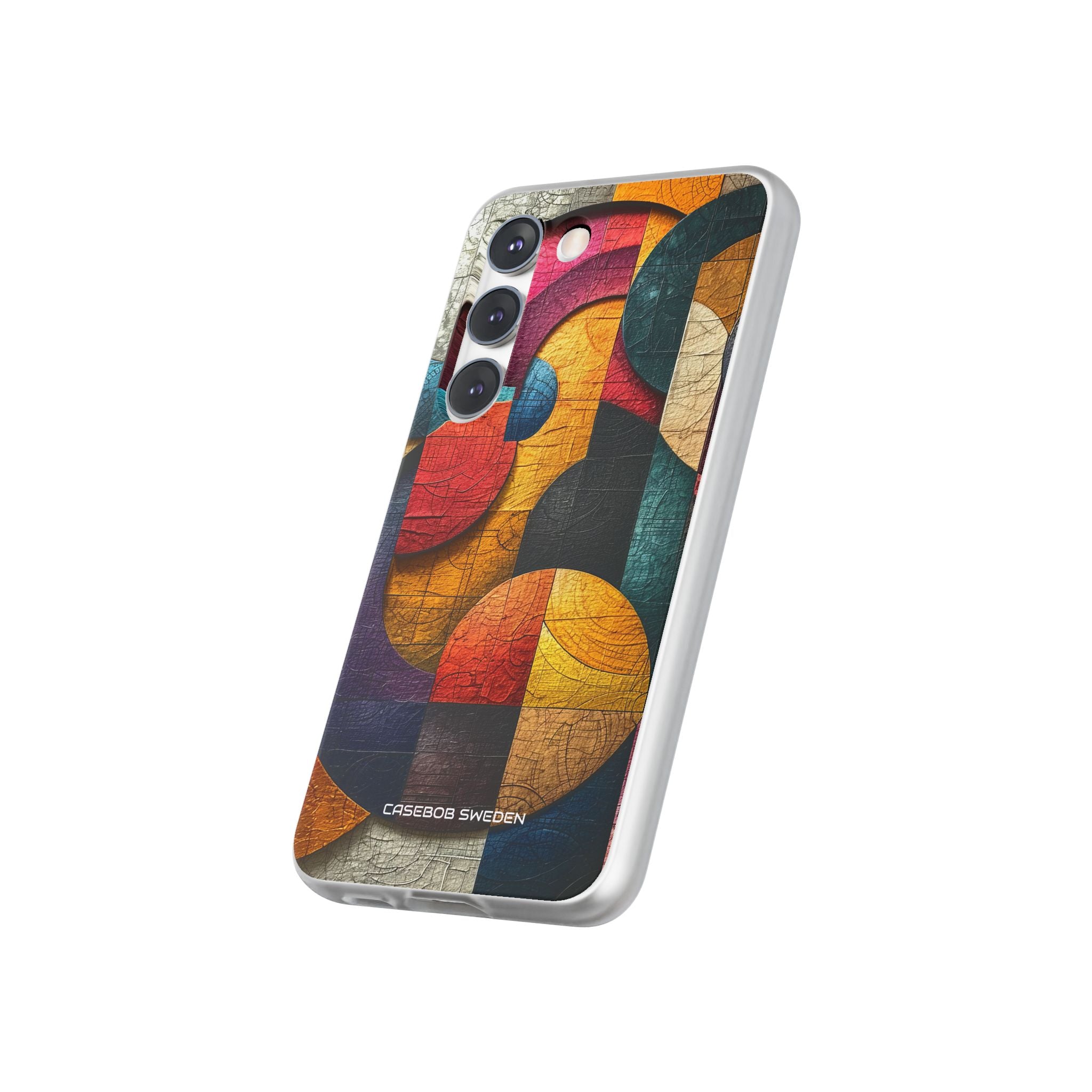 Vibrant Geometric Art - Flexi Samsung S23 Phone Case