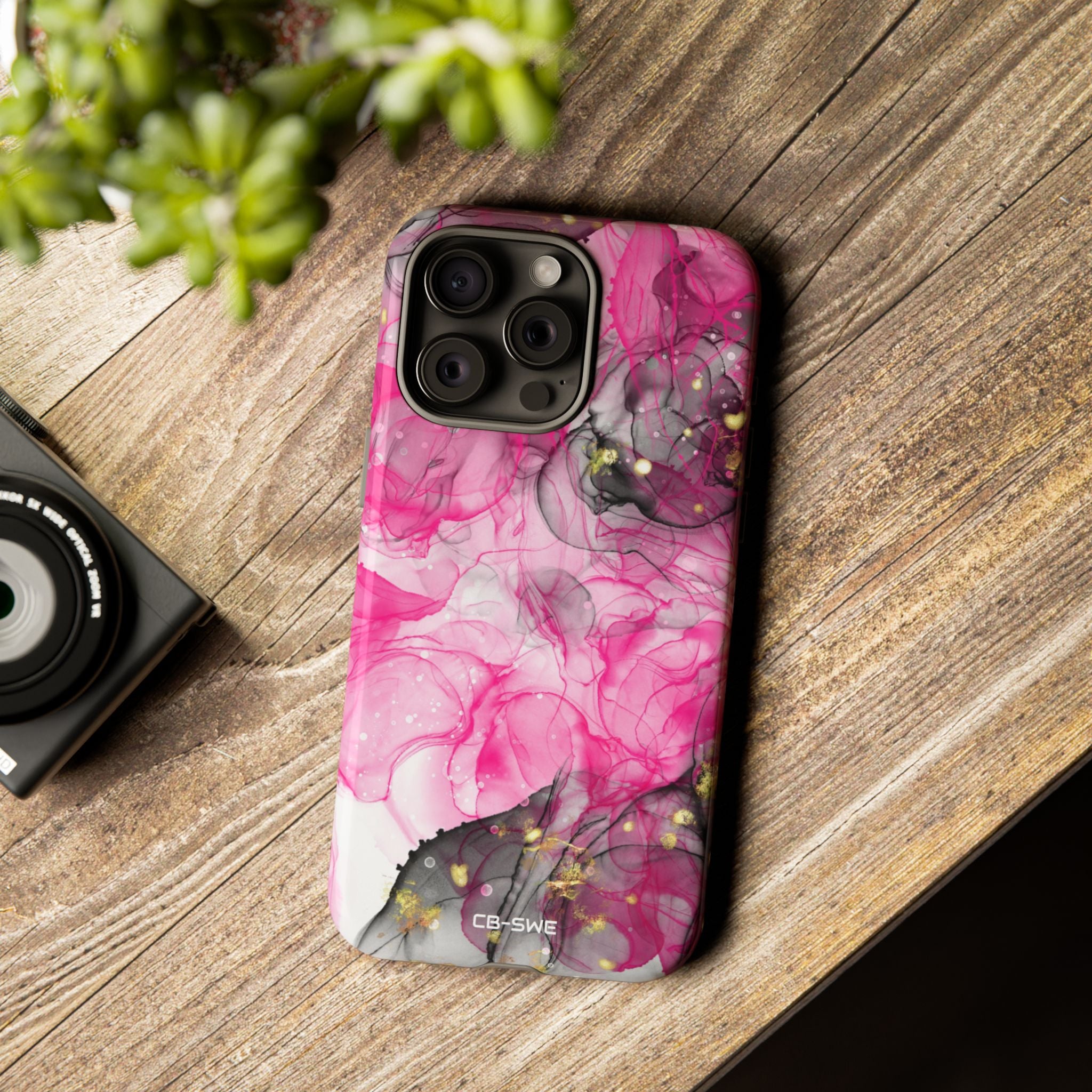 Vibrant Pink Swirls - iPhone Case