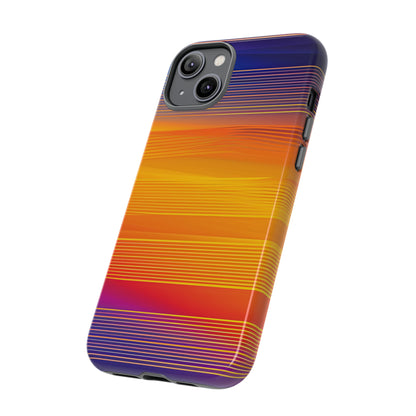 Orange Fusion: Data Artistry - Protective Phone Case