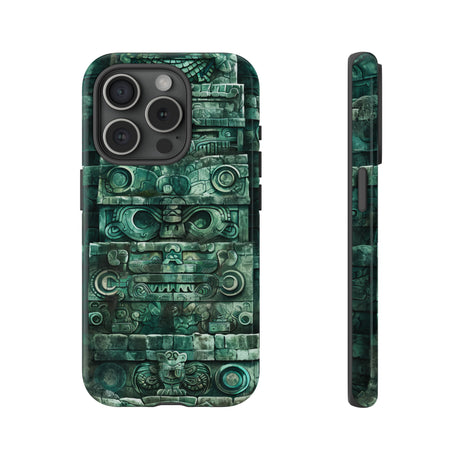 Mayan Jaguar & Serpent Spirit - Protective Phone Case