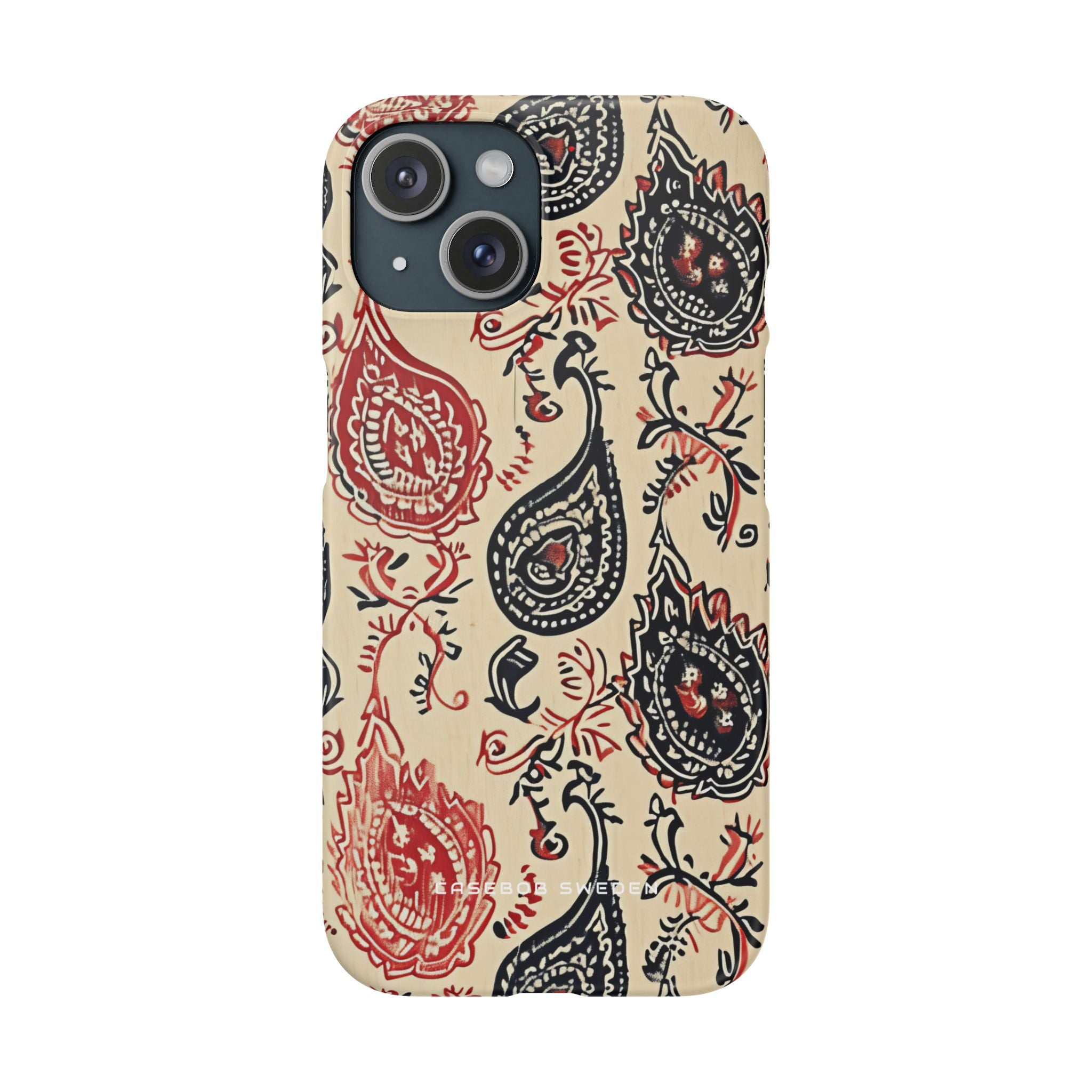 Vintage Paisley Elegance iPhone 15 - Slim Phone Case