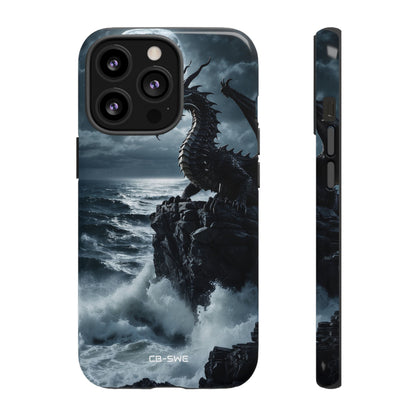 Dragon Roars Against Sea - iPhone Case