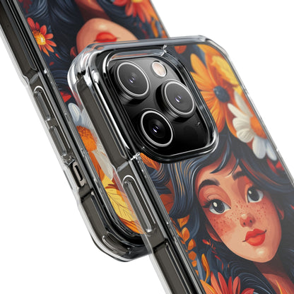 Floral Girl Smiles iPhone Case - Impact