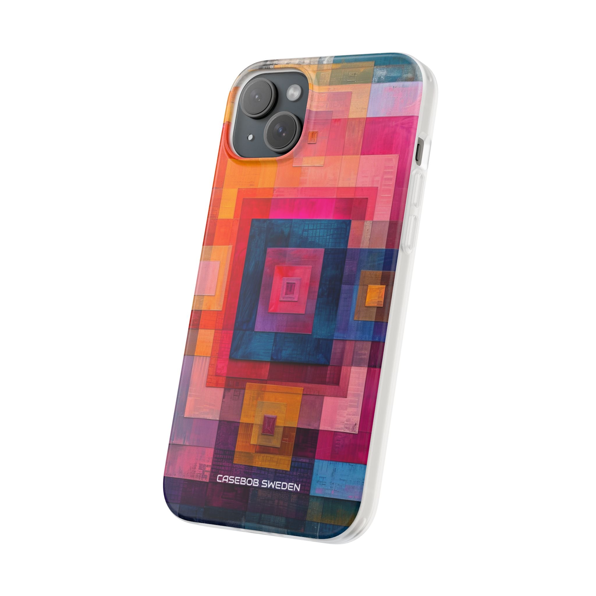 Vibrant Geometry - Flexi iPhone 15 Phone Case