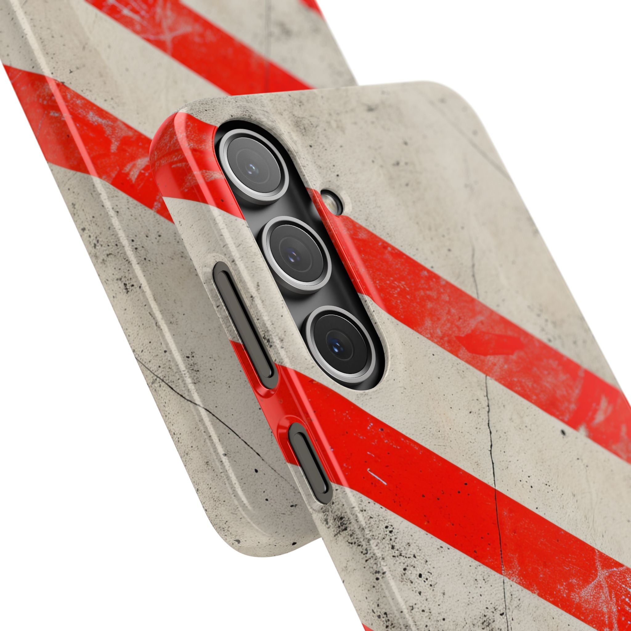 Striker Crimson Stripes Samsung S24 - Slim Phone Case