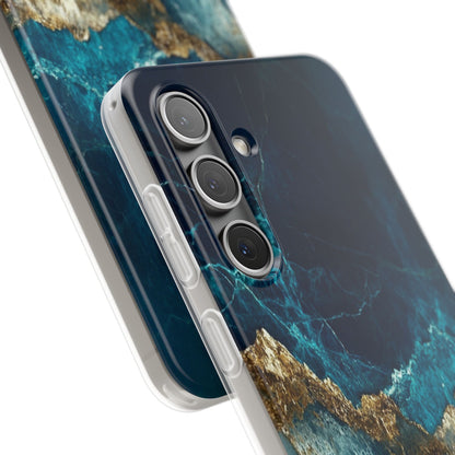 Jagged Gold Split Samsung S24 Case - Soft