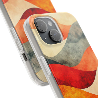 Cracked Wave Sunset iPhone 15 Case - Soft