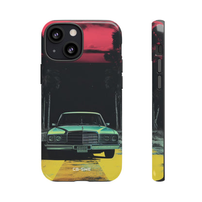 Retro Futuristic Nightscape - iPhone Case