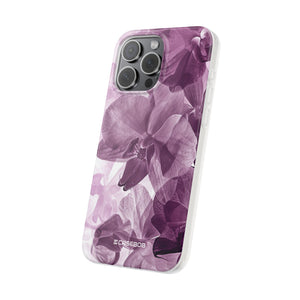 Strahlendes Orchideen-Design | Handyhülle für iPhone (flexible Hülle) 