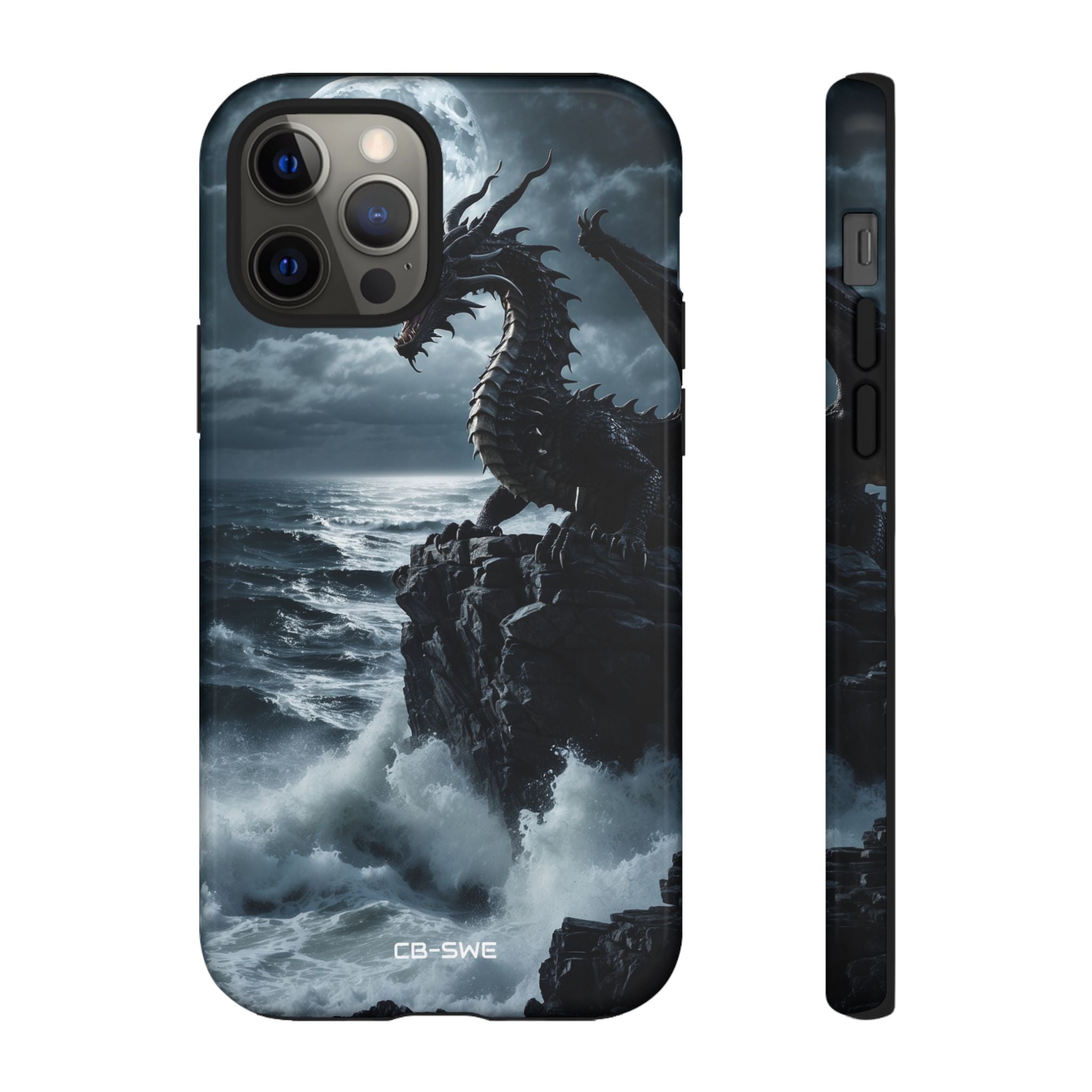 Dragon Roars Against Sea - iPhone Case