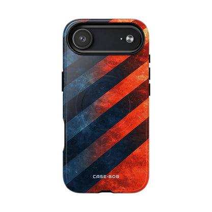 Diagonal Stripes Blaze iPhone 17 Air Case - Tough+