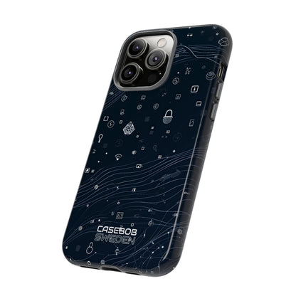 Digitale golfvormen verbinding iPhone 14 - Tough