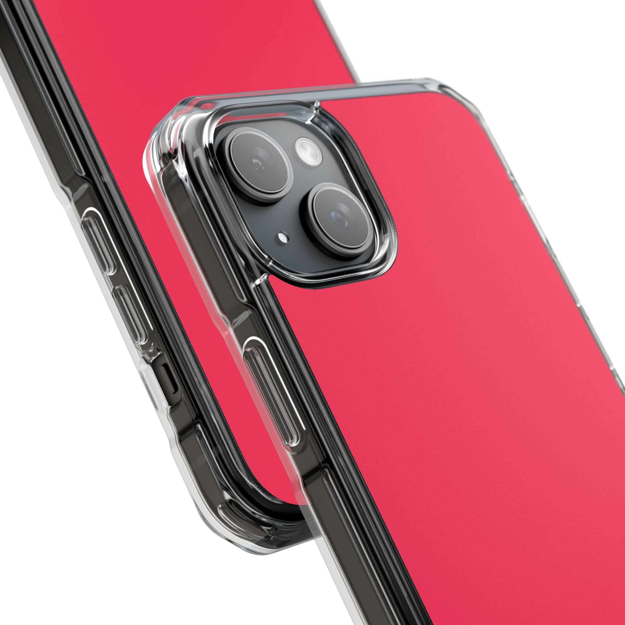 Raspberry Red - Clear Impact Case for iPhone