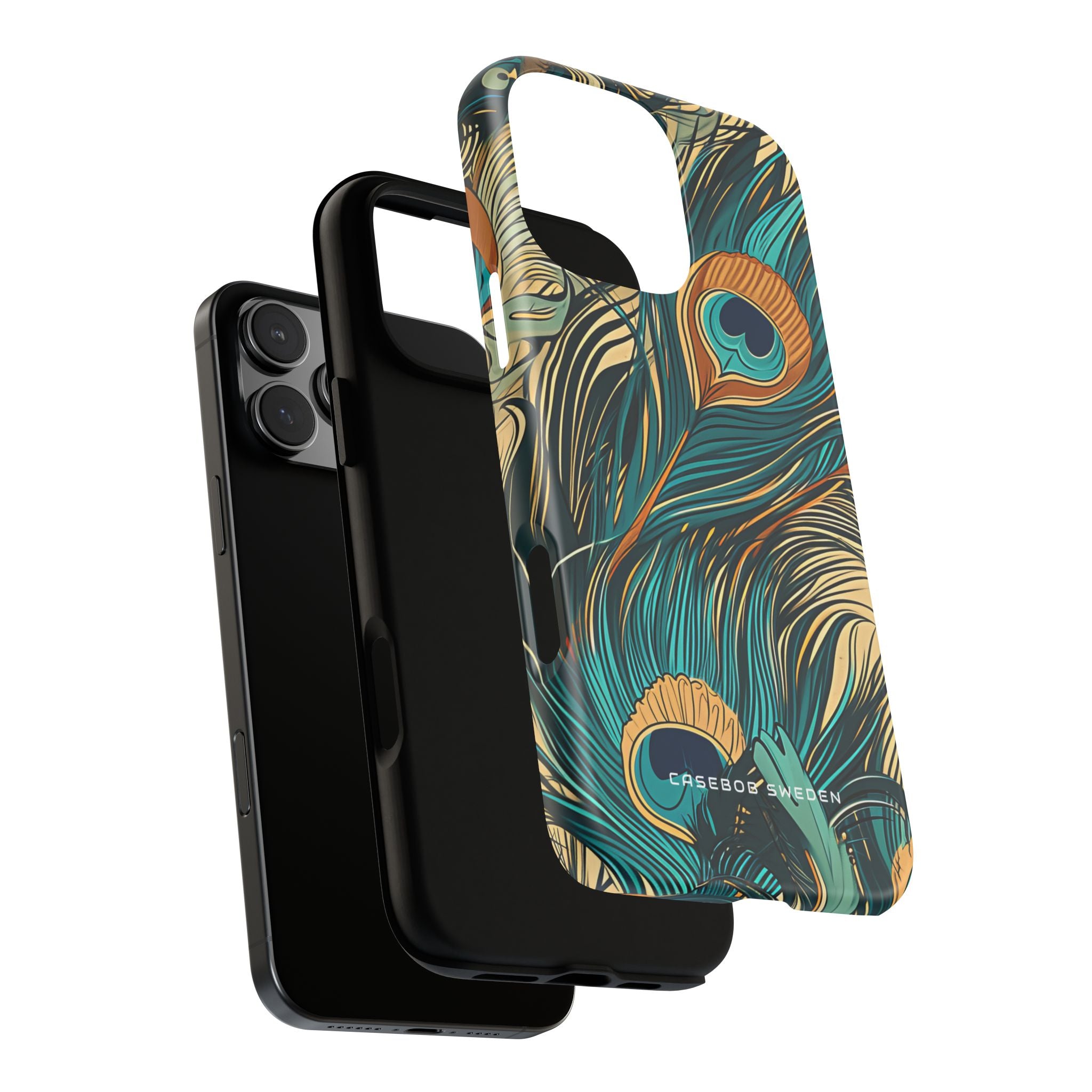 Art Nouveau Peacock Elegance iPhone 16 - Tough Phone Case