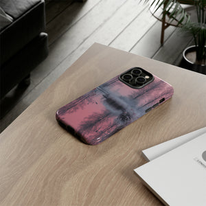 Pink Winter Lake Whisper - Protective Phone Case