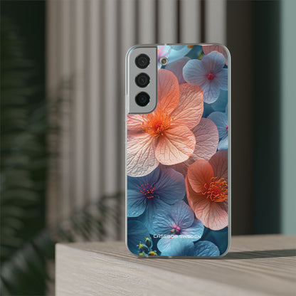 Peach Blossom Serenity - Flexi Samsung S22 Phone Case