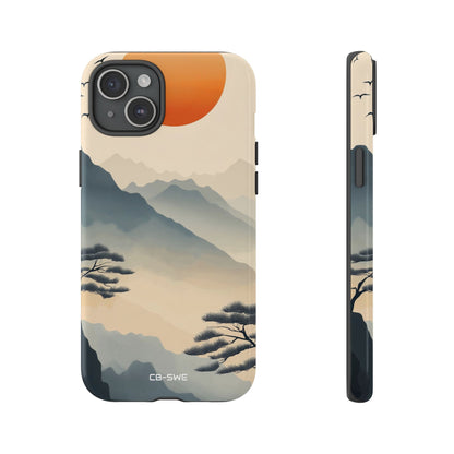 Mountains Embrace Sun - iPhone Case