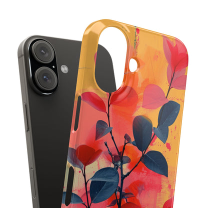 Vivid Floral Harmony iPhone 16 - Slim Phone Case