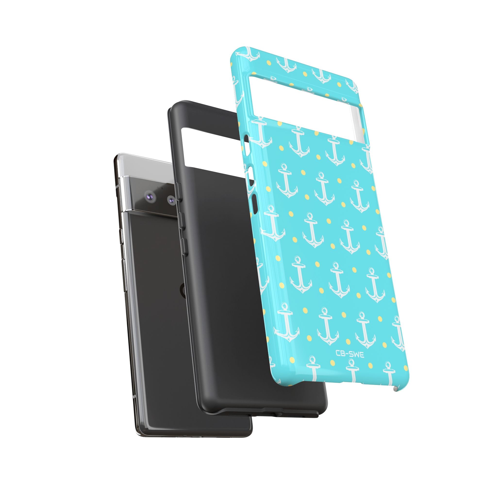 Nautical Anchors & Dots - Google Pixel Case