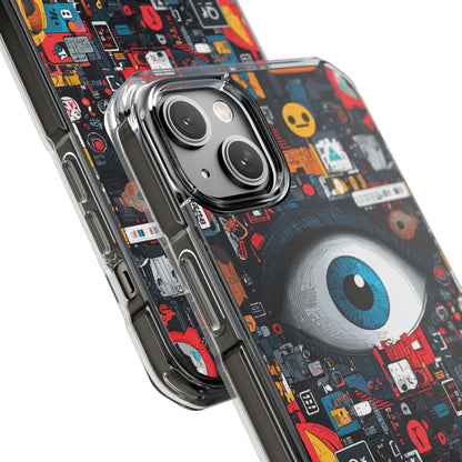 Digital Eye Blue iPhone 14 Plus Case - Impact