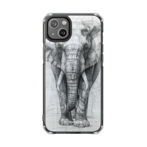 Technic Elephant – Handyhülle für iPhone (Clear Impact – Magnetisch)