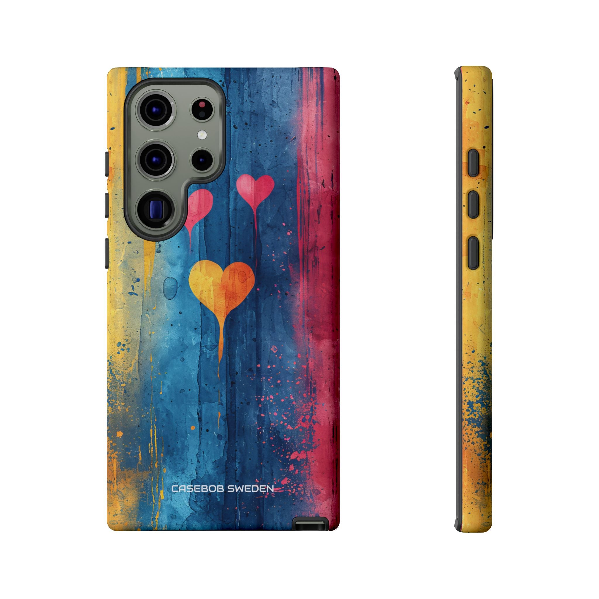 Hearts Watercolor Art - Tough Samsung S23 Phone Case