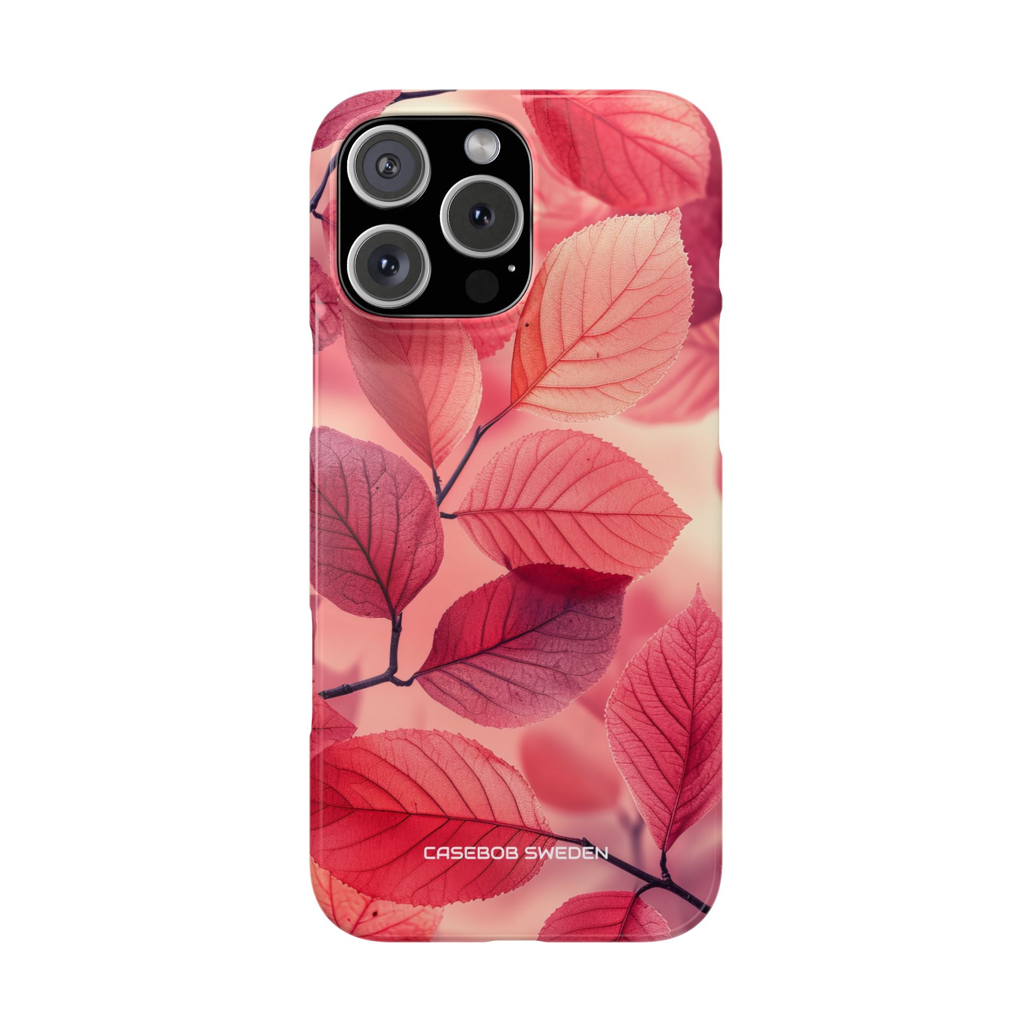 Pink Purple Nature Pattern - Slim iPhone 16 Phone Case