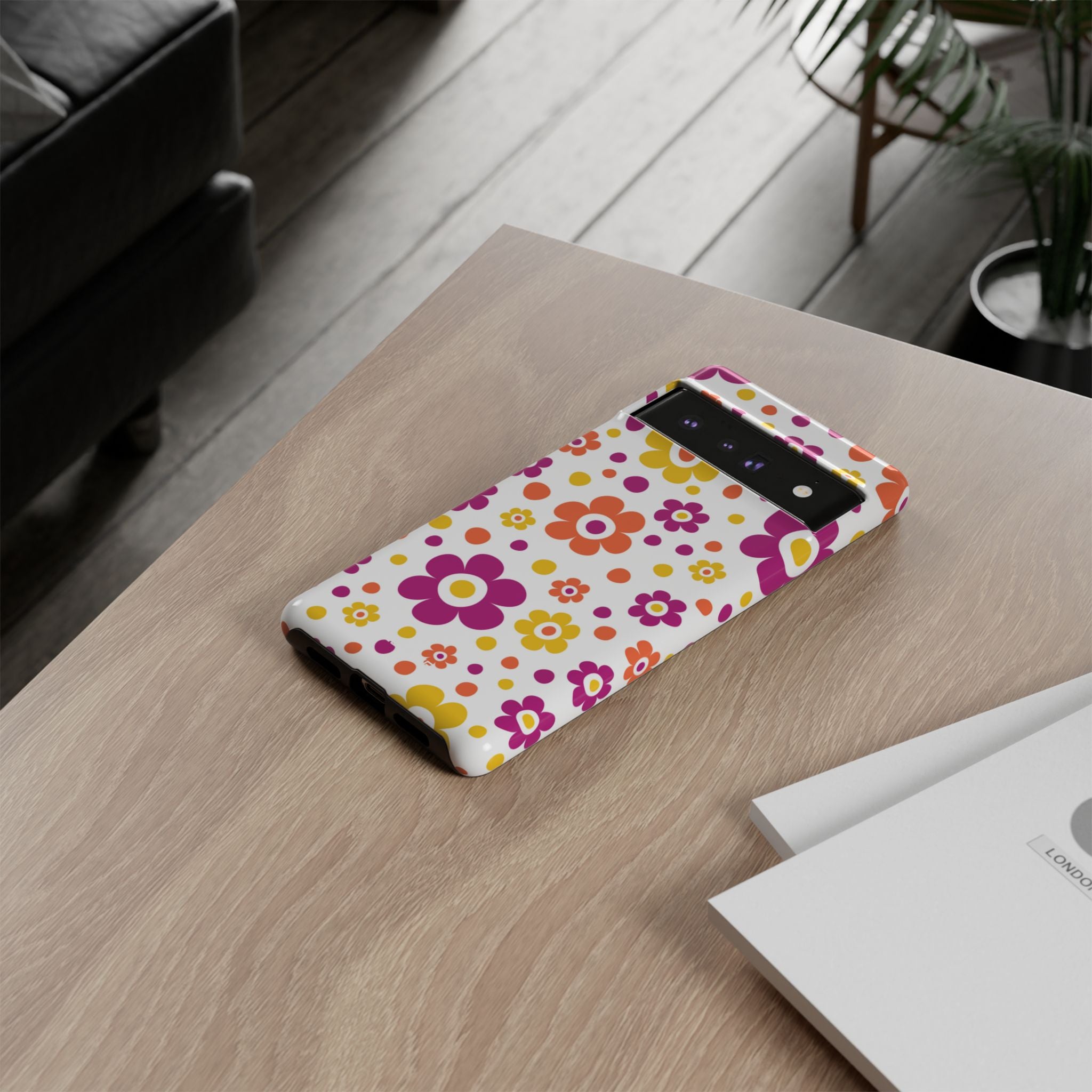 Retro Floral Playfulness - Google Pixel Case