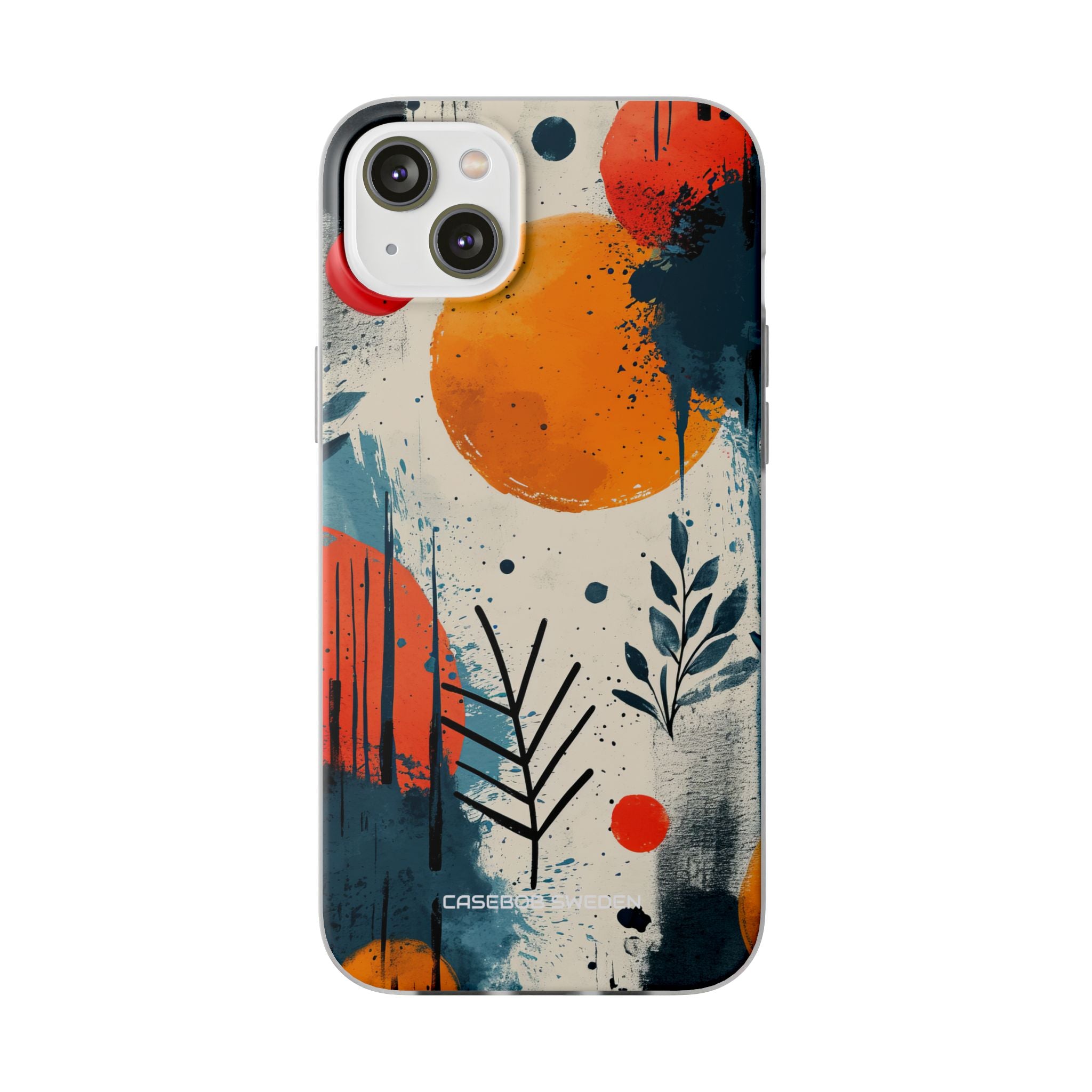 Orange Blue Splash - Flexi iPhone 14 Phone Case