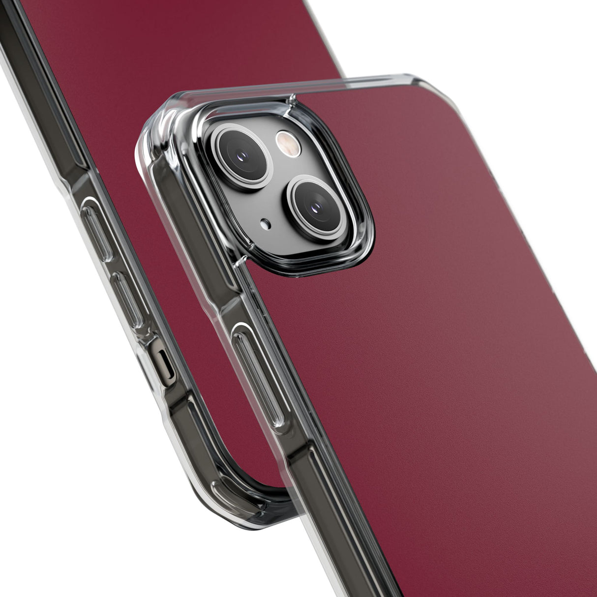 Claret Red | Phone Case for iPhone (Clear Impact Case - Magnetic)