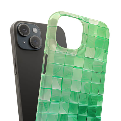 Gradient Verdegrid iPhone 15 - Slim Phone Case