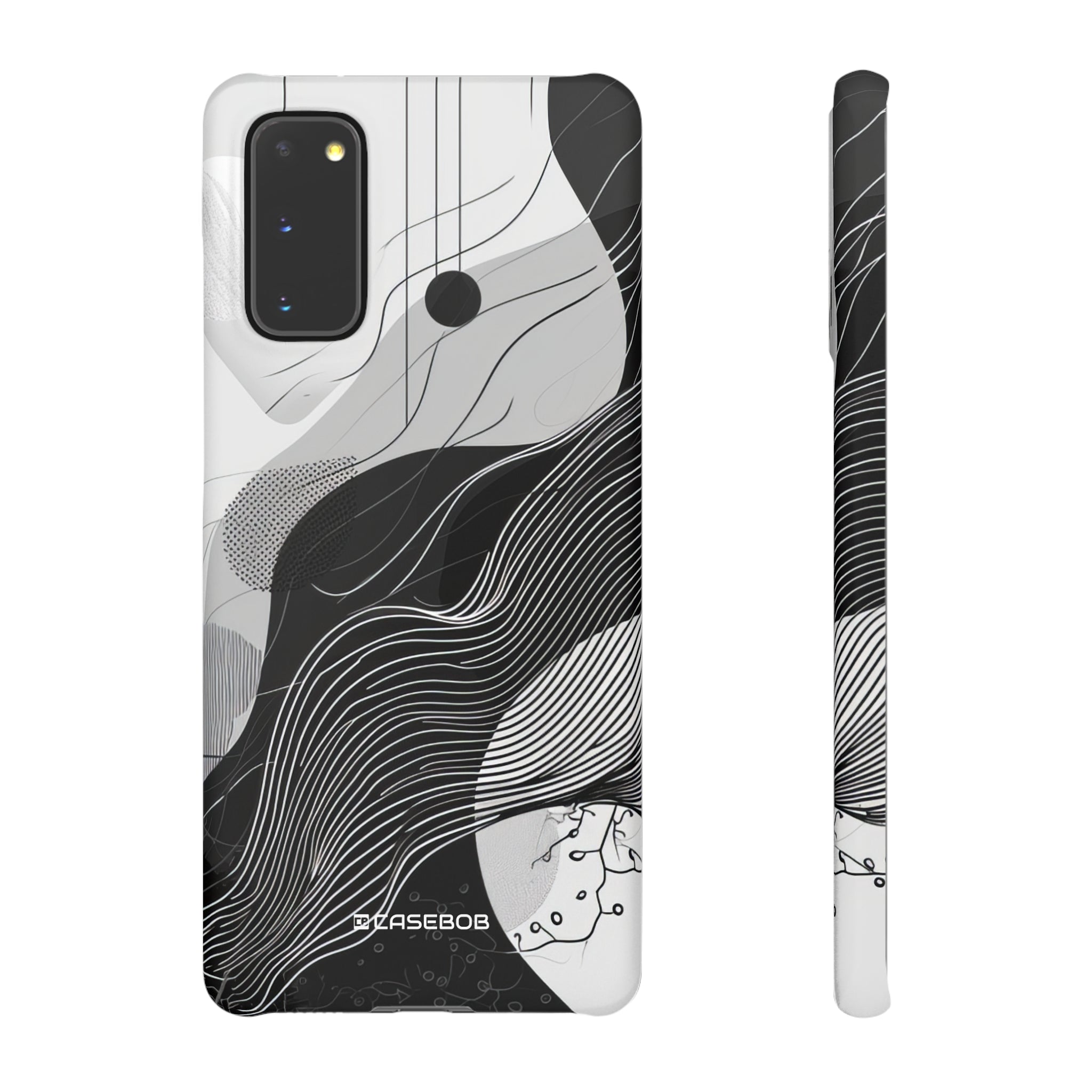 Monochrome Elegance | Slim Phone Case for Samsung